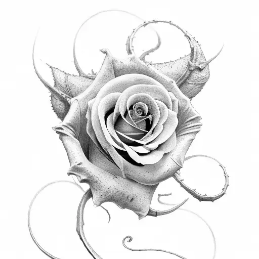 Black Mamba With Rose