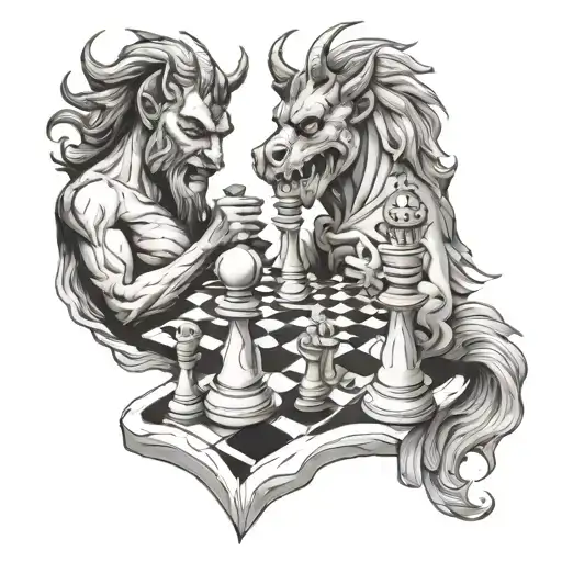 God And Devil Play Chess