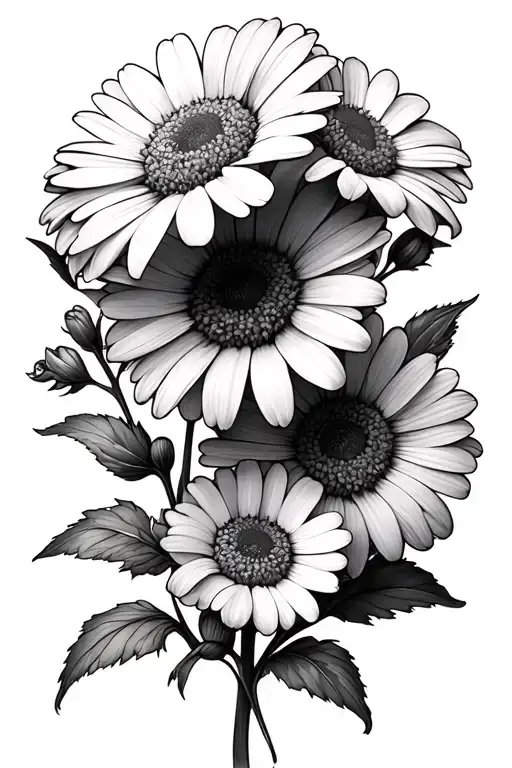 Daisies And Sweet Pea Flower