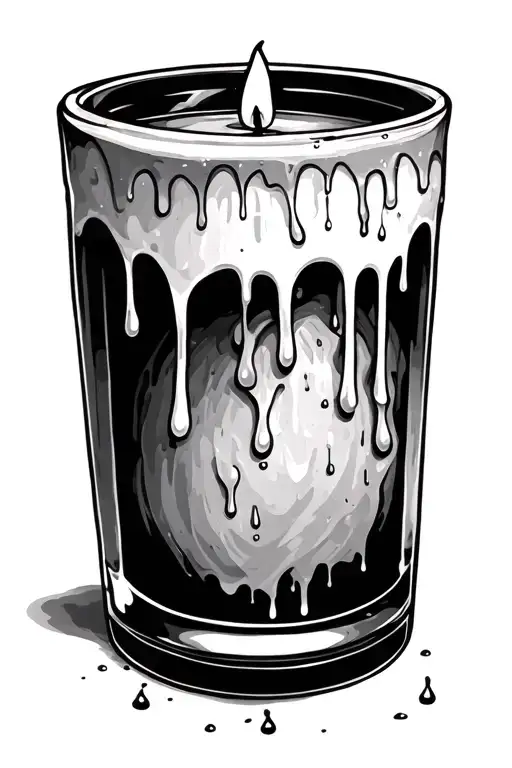 Candle Wax Dripping