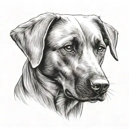 Lab Dog Portrait