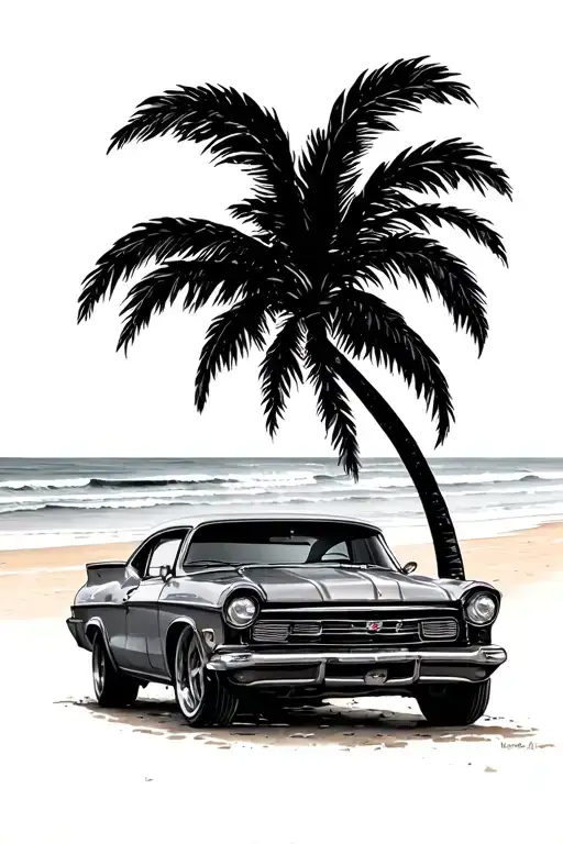 Car And Beach Vibes