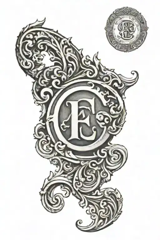 The Letter E On The Left Ring Finger