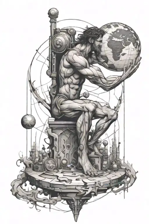 Atlas Holding Up The World With Conceptual
