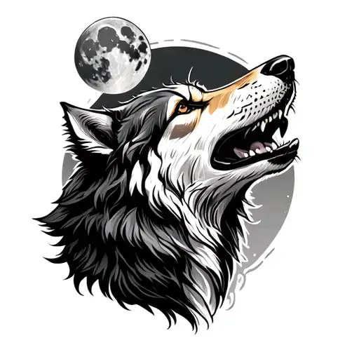 Wolf Howling At The Moon