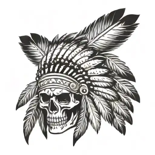 Indian Chief Skull Face