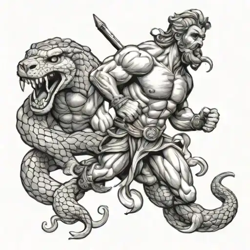 Hercules Vs Snake