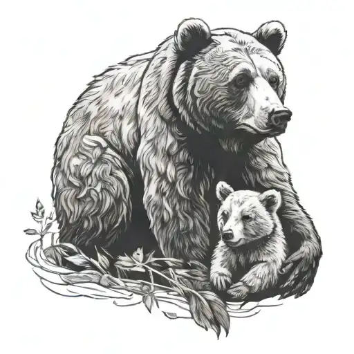 Bear And Her Baby