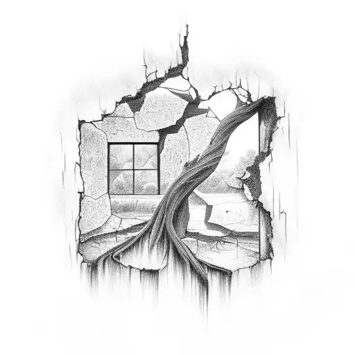 Broken Window Nature Taking Over