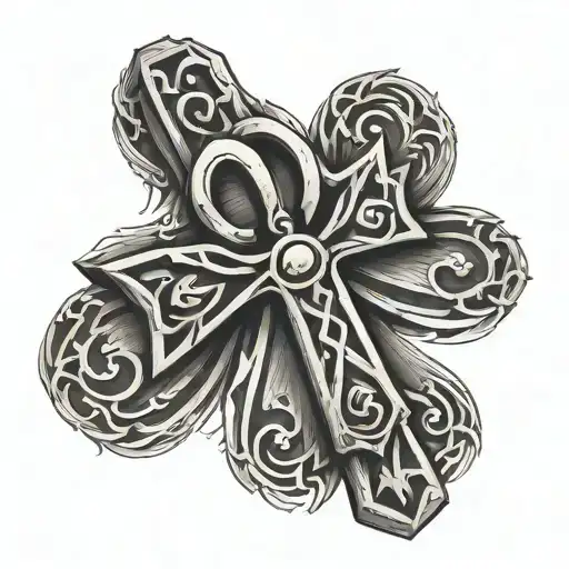 Ankh With A 3 In Roman Numeral