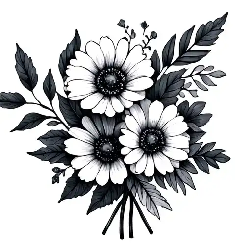 December And June Birth Flower Bouquet