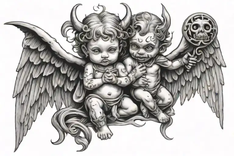 Little Angel And Demon
