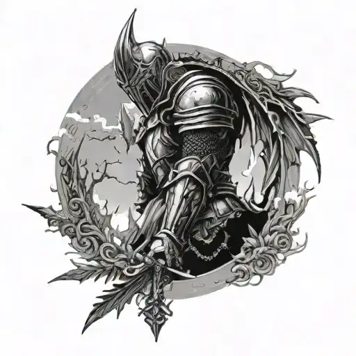 Darksouls Tattoo Design Architecture For Inner Bicep