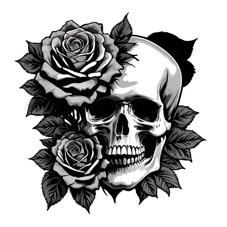 Skull And Roses