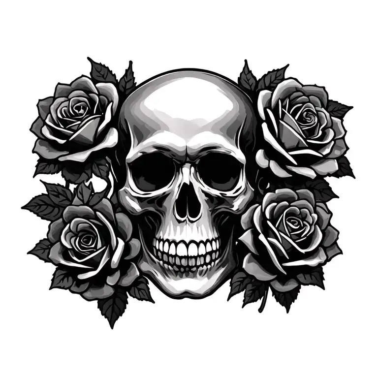 Skull And Roses