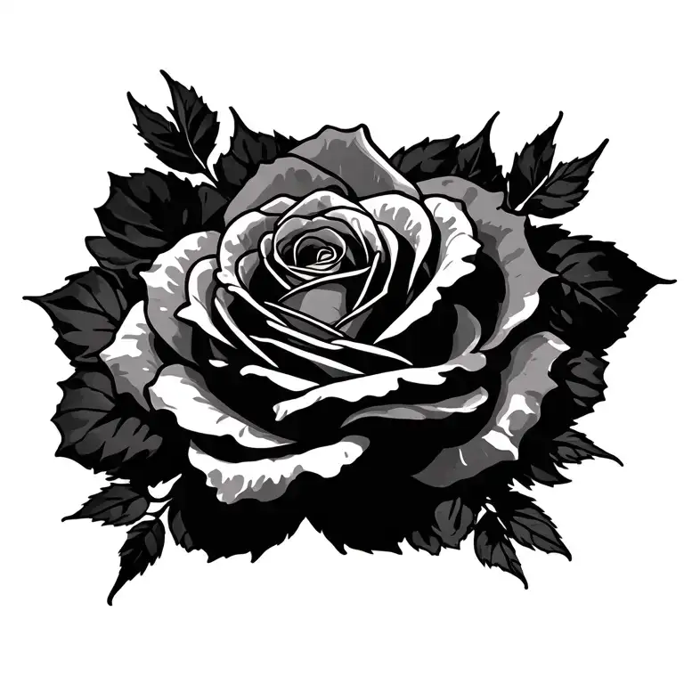 Rose Into A Cross Intertwined