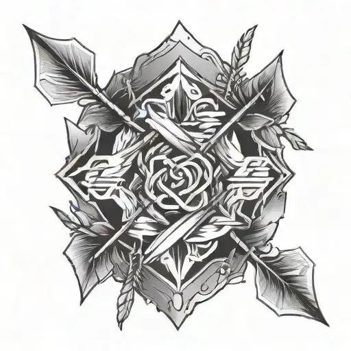 3 Arrows Intertwined Symbolizing The Client's Love