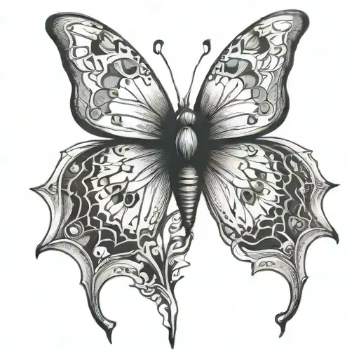 Butterfly With Bat Wings