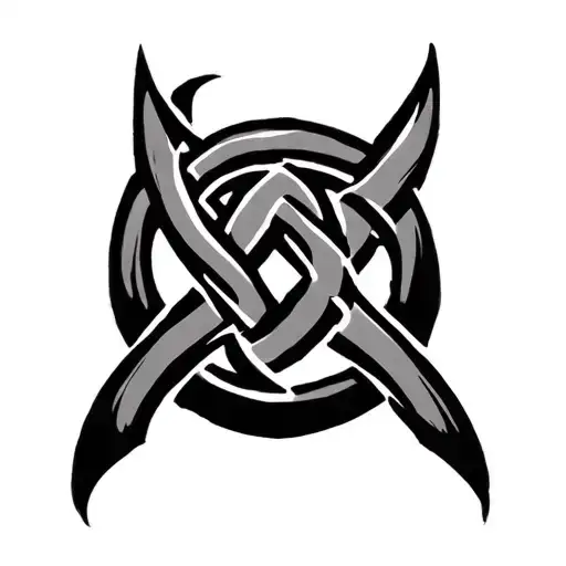 Rb Inside A Celtic Knot Intertwined