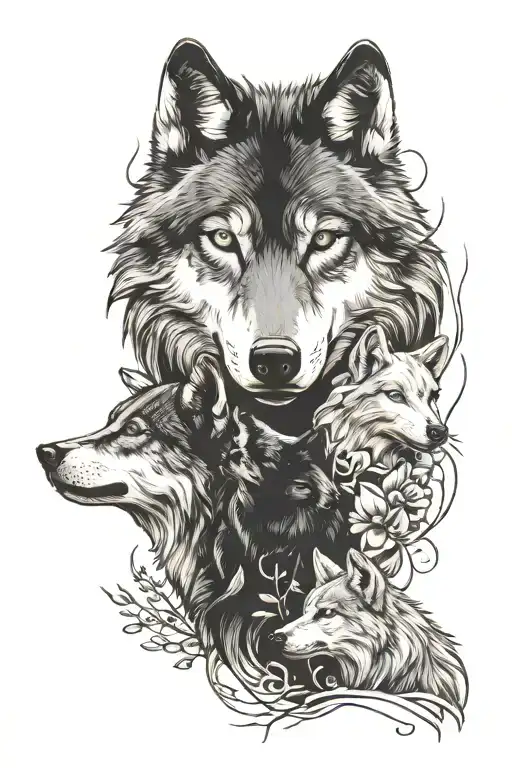 Wolf Protect Family Holding Hands