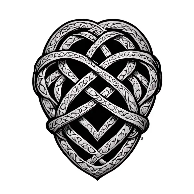 Rb As A Celtic Love Knot