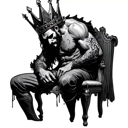 Broken King Sitting