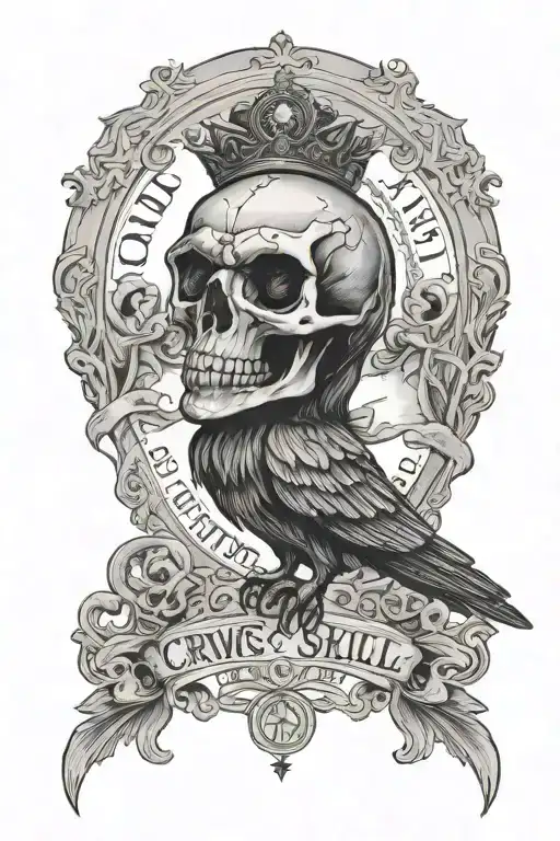 Crow's Skull Ouija Board