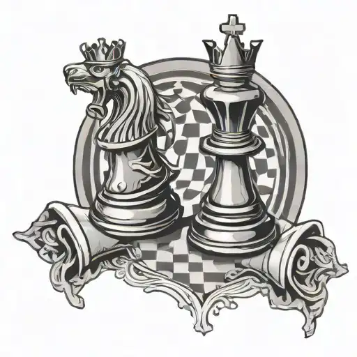 Queen Chess Rook Stylized