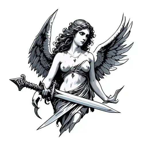 Angel And Sword