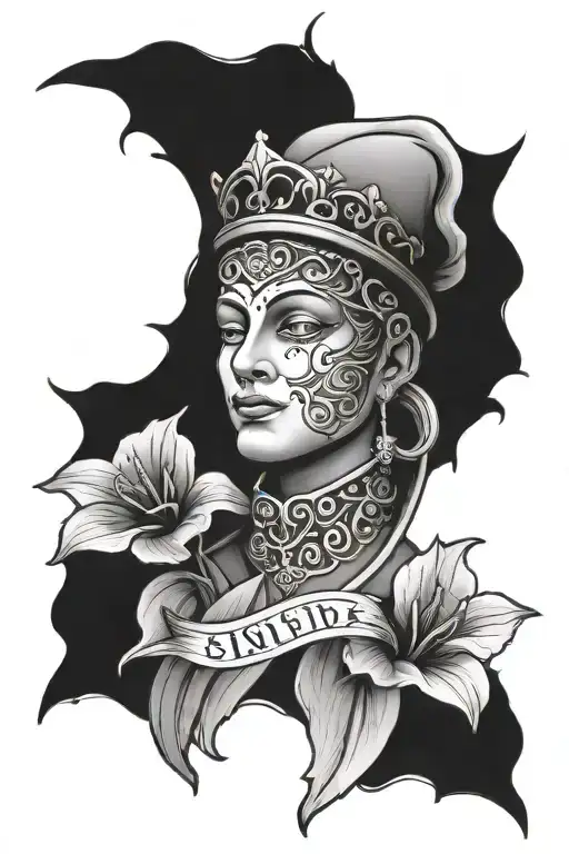 Christian Tattoo Design Featuring