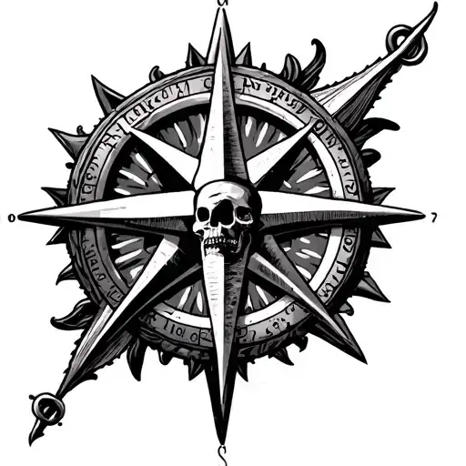 Pirate Compass Rose