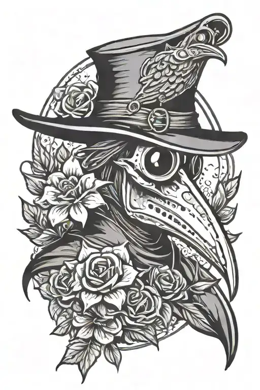 Plague Doctor Dad Memorial Flower