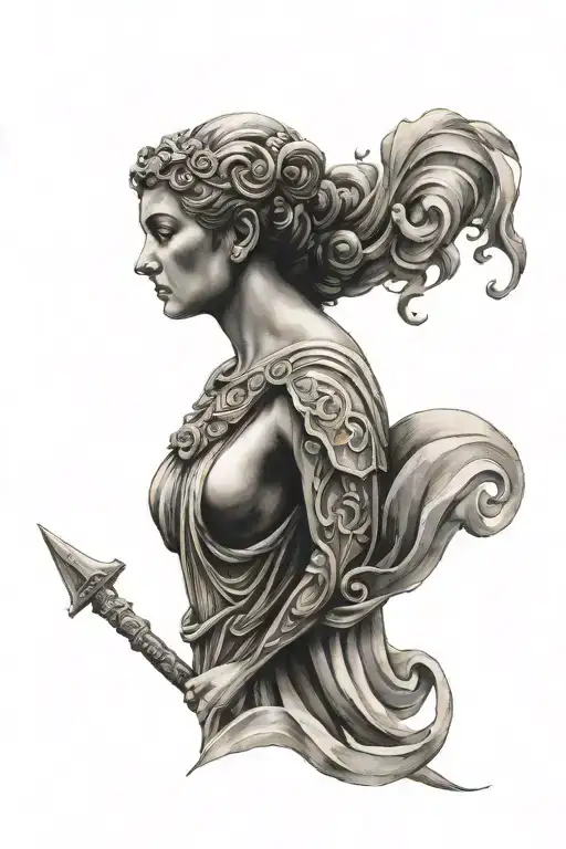 Roman Art Tattoo Whit 9 And Family Ideal