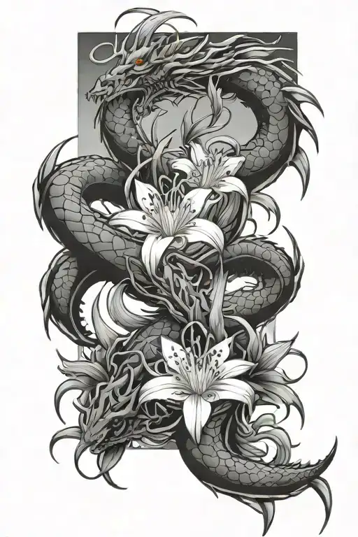 Dragon And Spider Lily