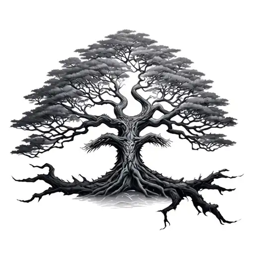 Tree Of Life Jing Jang Uroboros