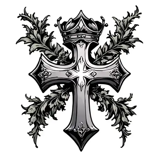 Cross With Crown