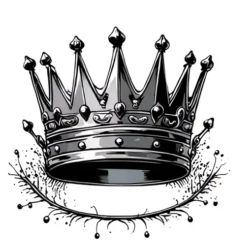 Simple Filled In Kings Crown