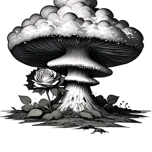 A Rose In The Shape Of A Mushroom Cloud