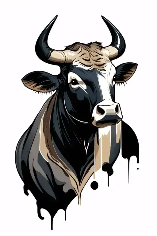 Bull With A Mask