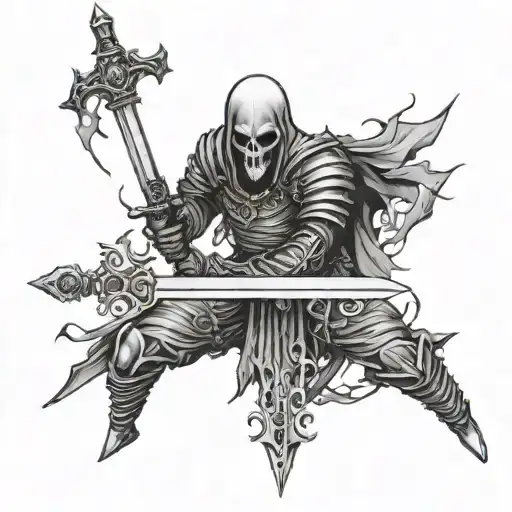 Death Pale Swordsman Black Metal