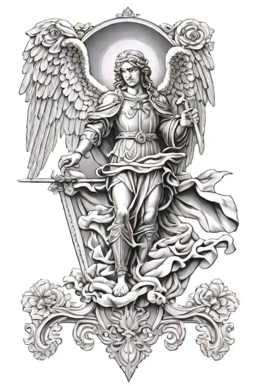 St Michael The Archangel With Mother Of Perpetual Help