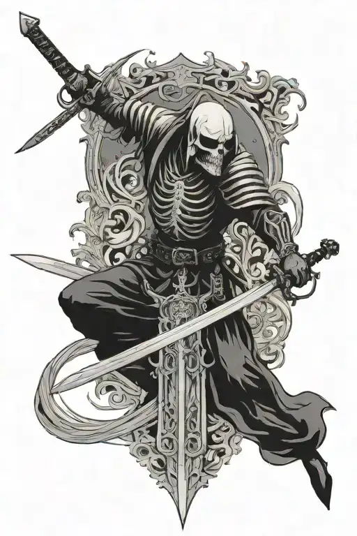 Death Pale Swordsman Black Metal