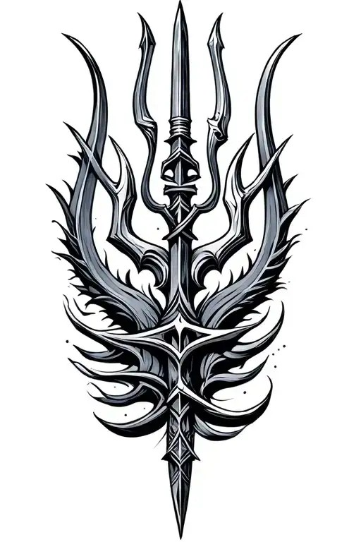 Posiden With Trident