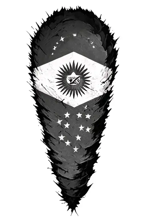 Like A Scratch And Inside The Scratch The Flag Of Venezuela