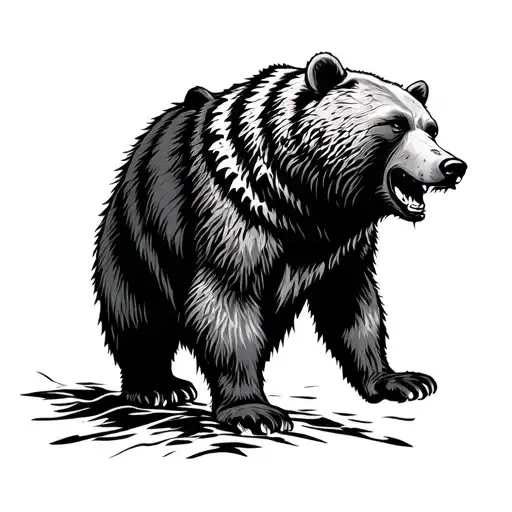 Nordic Bear Of Courage And Rage