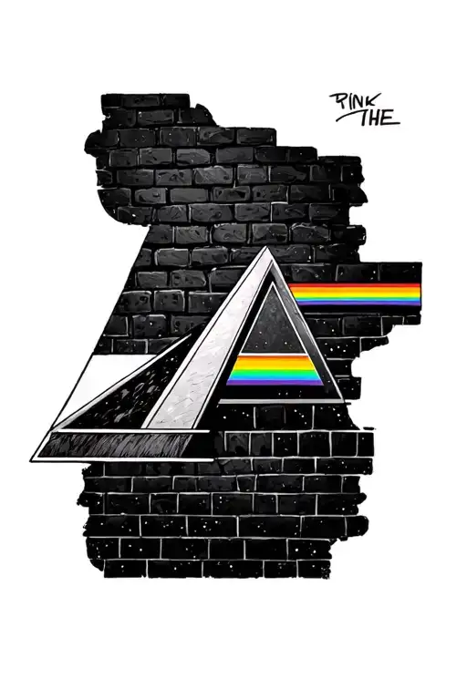 Pink Floyd Prism Dark Side Of The Moon The Brick Wall