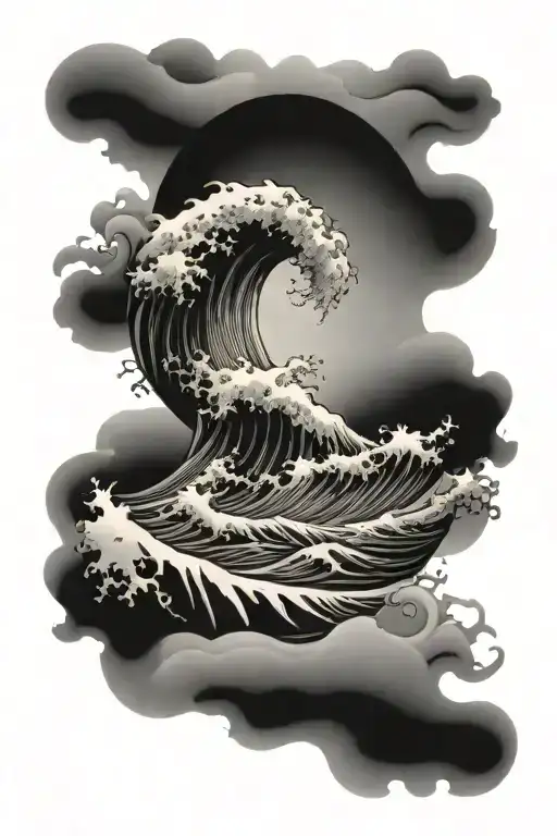 Y2k Ocean Waves Crashing