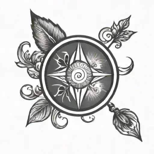 Minimalist Virgo Sign With Mercury Glyph And Earth Symbol