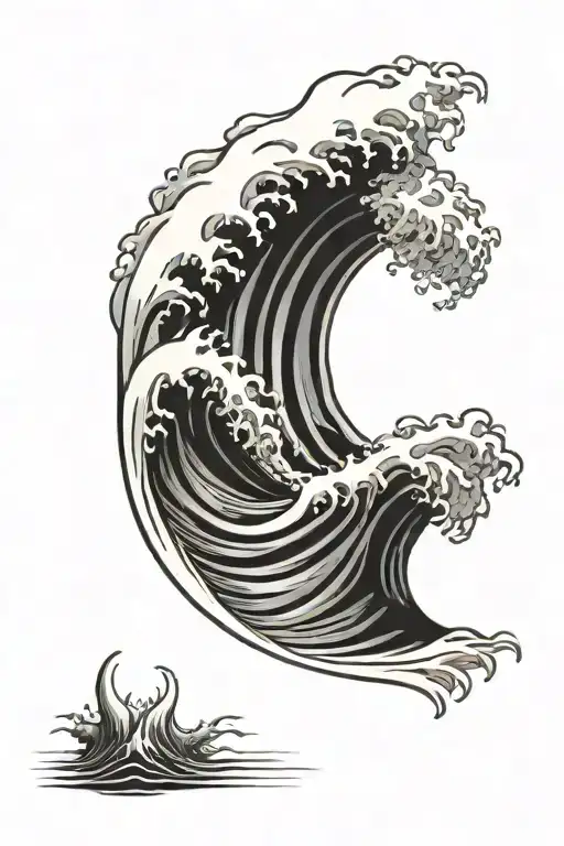 Y2k Ocean Wave Crashing