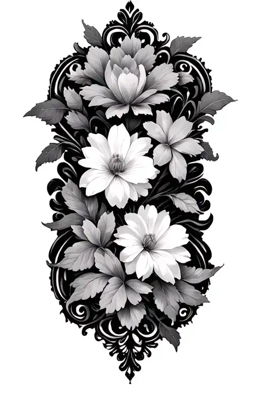 Arabesque Fleurs Cleavor And Libellule Nenuphar